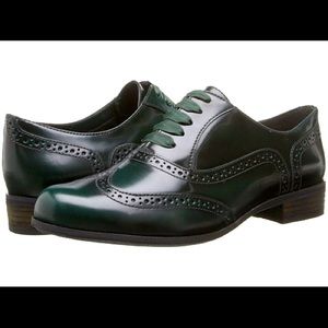 Clarks Hamble Oak Oxford leather green 7.5